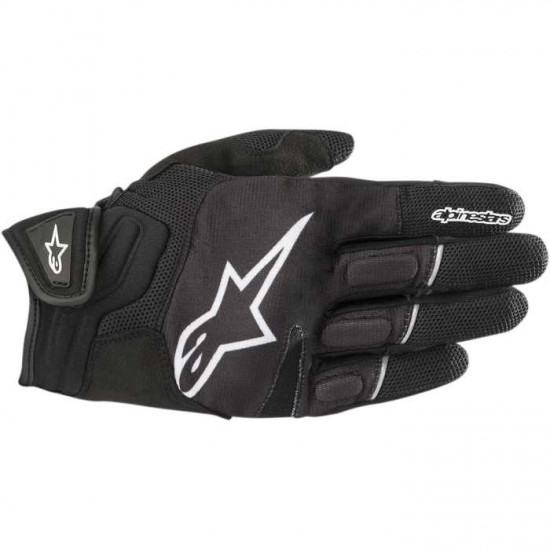 Alpinestars Atom Gloves Black White Mens Motorcycle Gloves - SKU 357401812XXL
