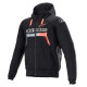 Alpinestars Chrome Ignition Hoodie Black Red Fluo