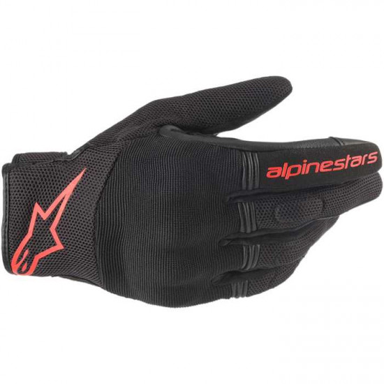 Alpinestars Copper Gloves Black Red Fluo Mens Motorcycle Gloves - SKU 35684201030XXL