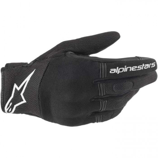 Alpinestars Copper Gloves Black White Mens Motorcycle Gloves - SKU 356842012XXL