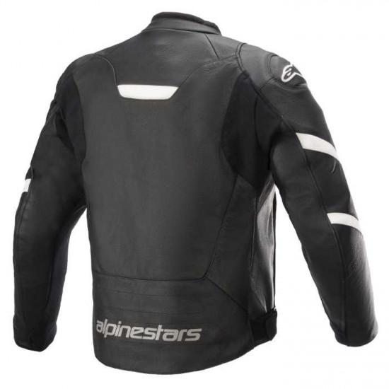 Alpinestars Faster V2 Leather Jacket Black White
