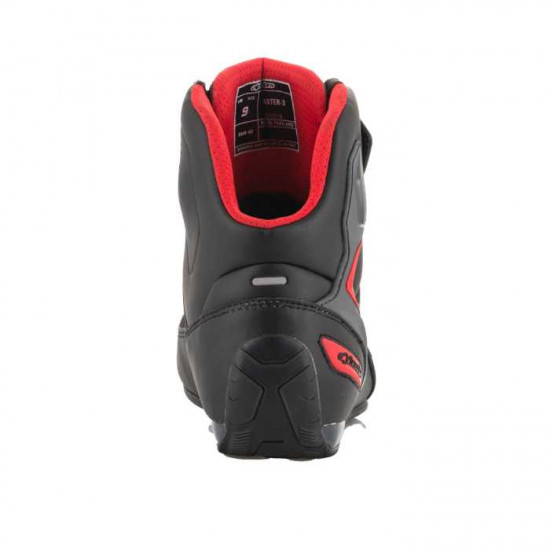 Alpinestars Faster-3 Shoes Black Grey Red Mens Motorcycle Touring Boots - SKU 251021913138