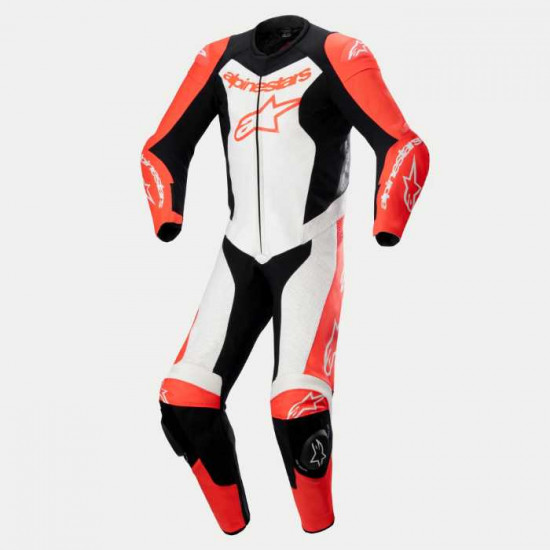 Alpinestars GP Force Lurv 1 Pc Leather Suit Red White Black Leather Suits - SKU 3152124302248