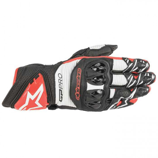 Alpinestars GP Pro R3 Gloves Black White Bright Red
