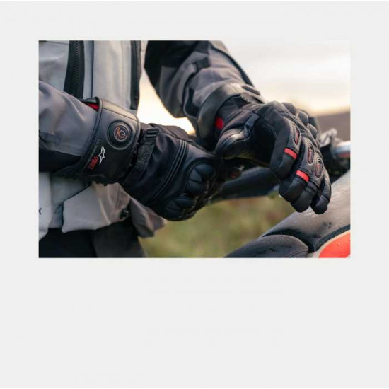 Alpinestars HT-7 Heat Tech Drystar Gloves Black Mens Motorcycle Gloves - SKU 352392210XXL