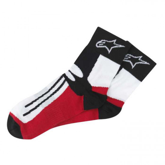Alpinestars Racing Road Short Socks Black Red Base Layers/Underwear - SKU 470301130XL