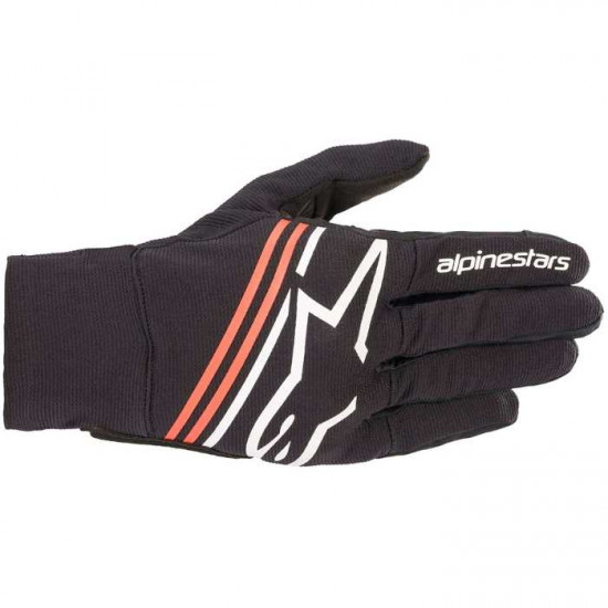 Alpinestars Reef Glove Black White Red Mens Motorcycle Gloves - SKU 356902012312XL