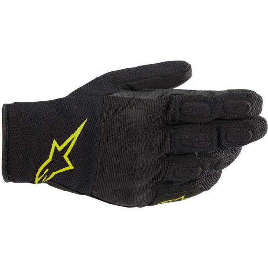 Alpinestars S Max Dual Sport Gloves Black Yellow Fluo Mens Motorcycle Gloves - SKU 3527620155XXL
