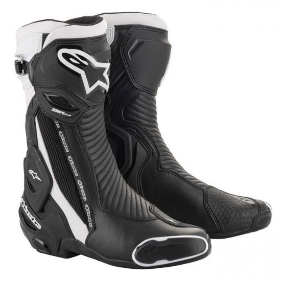 Alpinestars SMX Plus V2 Boots Black White Mens Motorcycle Touring Boots - SKU 22210191238