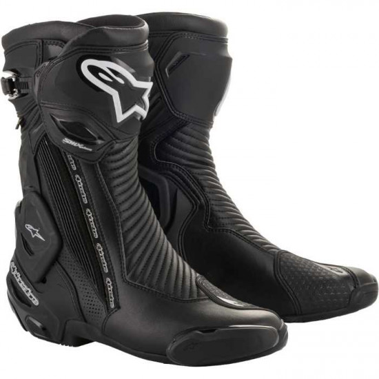 Alpinestars SMX Plus V2 Goretex Black Silver Mens Motorcycle Touring Boots - SKU 233102011936