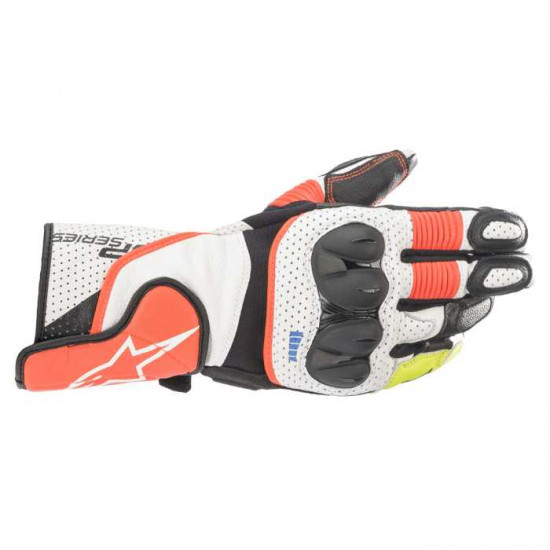 Alpinestars SP-2 V3 Gloves White Red Fluo Black