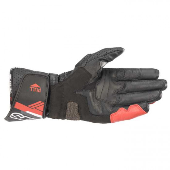 Alpinestars SP-8 V3 Leather Gloves Black White Red
