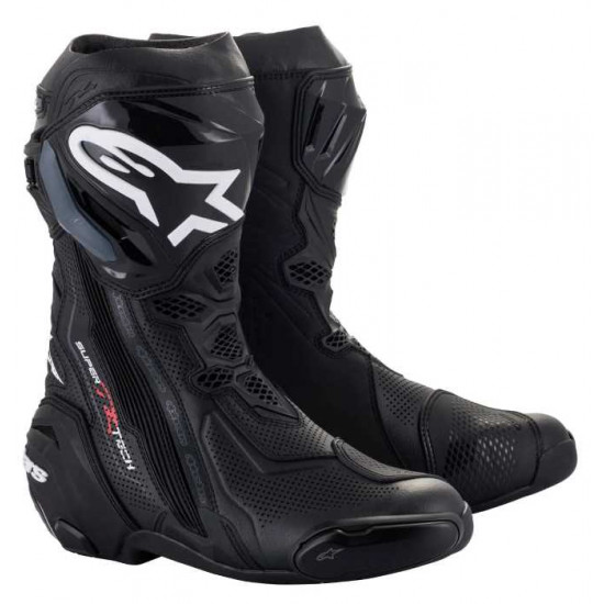 Alpinestars Supertech R Black Mens Motorcycle Racing Boots - SKU 22200211039