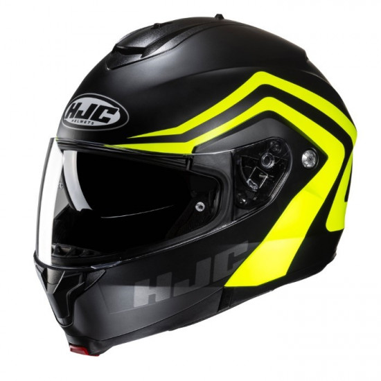 HJC C91N Nepos Yellow £159.99 Flip Front Motorcycle Helmets - SKU C91NNYXS from RaceLeathers Motorcycle Clothing
