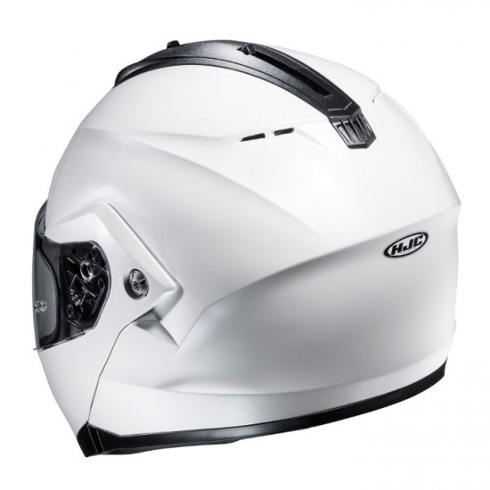 HJC C91N Pearl White £139.99 Flip Front Motorcycle Helmets - SKU C91NWXS from RaceLeathers Motorcycle Clothing