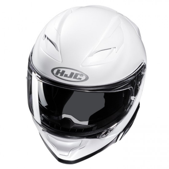 HJC F71 Pearl White £269.99 Full Face Helmets - SKU F71WXS from RaceLeathers Motorcycle Clothing
