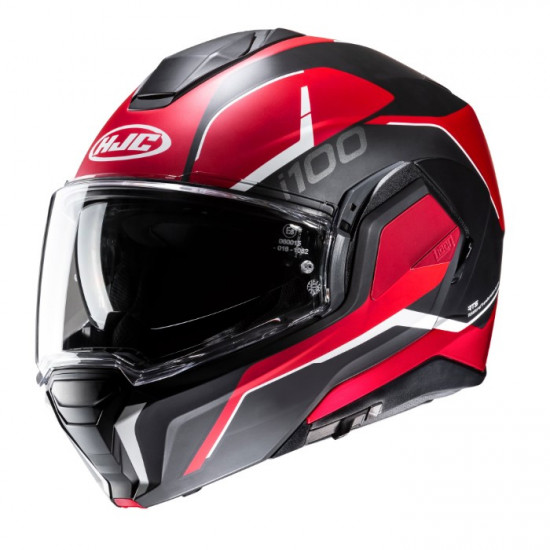 HJC I100 Lorix Red Flip Front Motorcycle Helmets - SKU I100LRXS