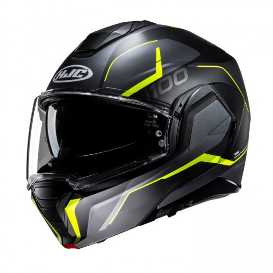 HJC I100 Lorix Yellow Flip Front Motorcycle Helmets - SKU I100LGXS