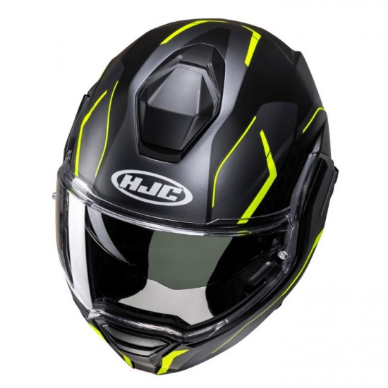 HJC I100 Lorix Yellow Flip Front Motorcycle Helmets - SKU I100LGXS