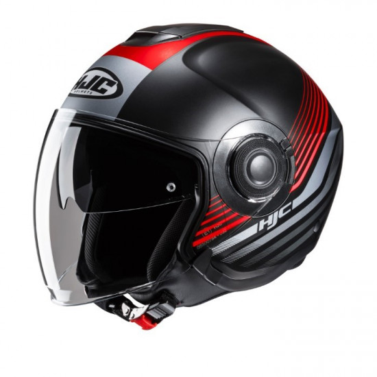 HJC I40N Dova Red £129.99 Open Face Helmets - SKU I40NDRXS from RaceLeathers Motorcycle Clothing