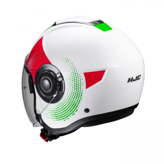 HJC I40N Pyle Green White Red