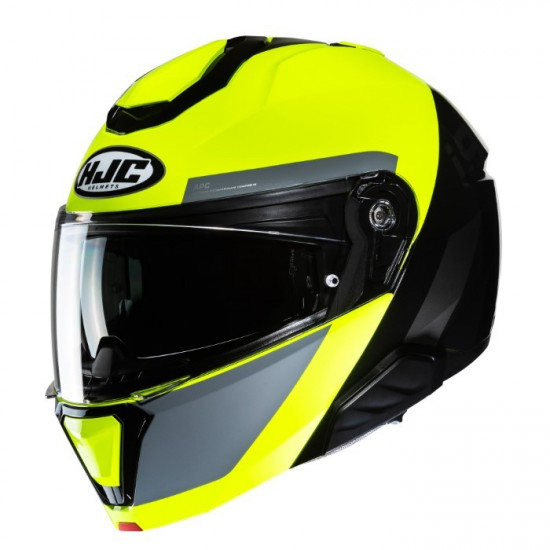 HJC I91 Bina Yellow £229.99 Flip Front Motorcycle Helmets - SKU I91BYXS from RaceLeathers Motorcycle Clothing