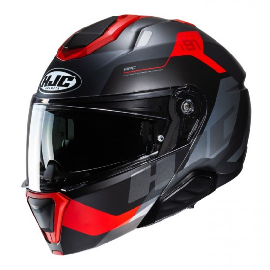 HJC I91 Carst Red Flip Front Motorcycle Helmets - SKU I91CRXS