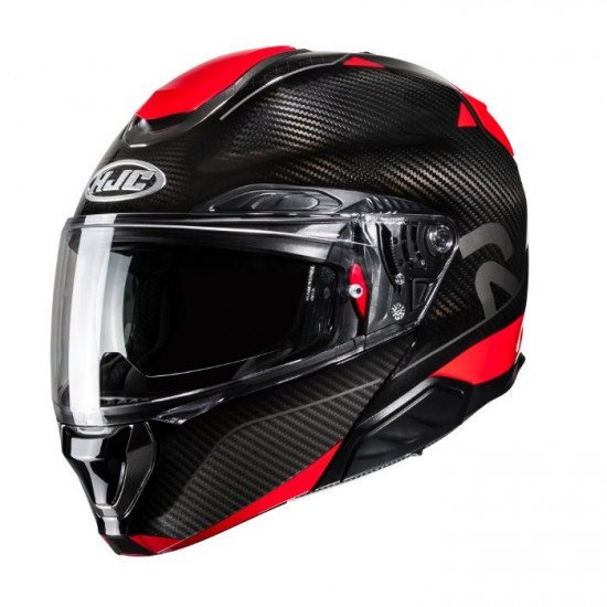HJC RPHA 91 Noela Carbon Red Flip Front Motorcycle Helmets - SKU R91NRXS