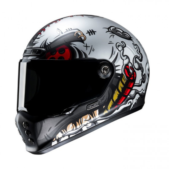 HJC V10 Vatt Red £299.99 Full Face Helmets - SKU V10VRXS from RaceLeathers Motorcycle Clothing