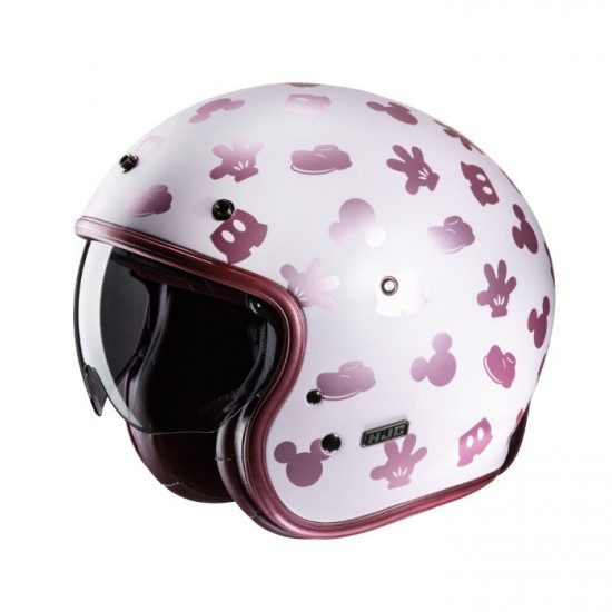 HJC V31 Disney Mickey Pink Open Face Helmets - SKU V31DMPXS