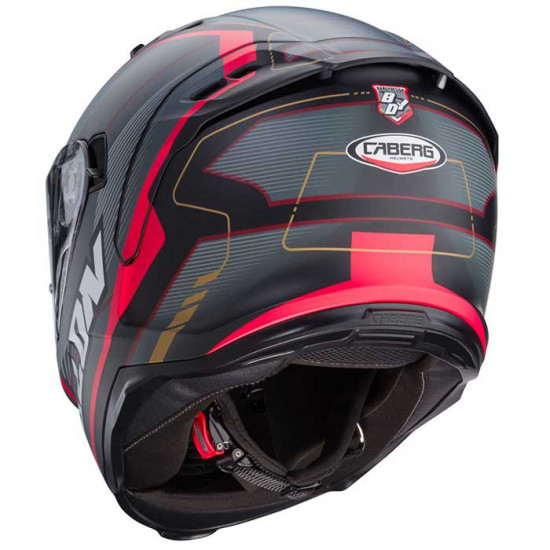 Caberg Avalon X Optic Matt Black/Grey/Red Full Face Helmets - SKU 0823860
