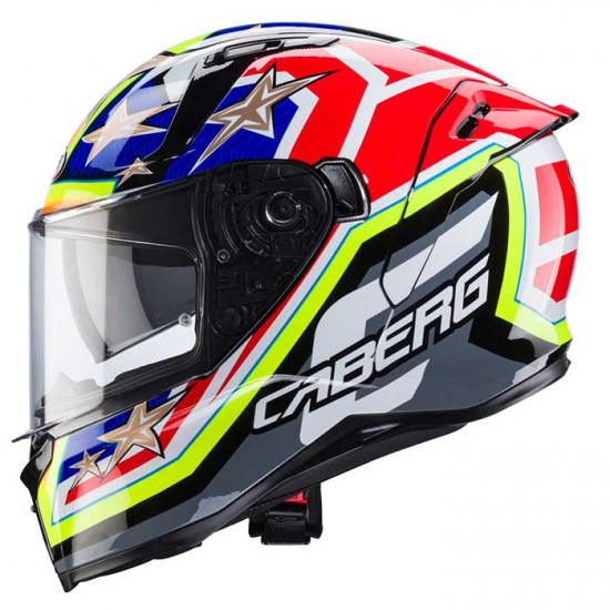 Caberg Avalon X Track Black/Yellow/Red/Blue Full Face Helmets - SKU 0823624