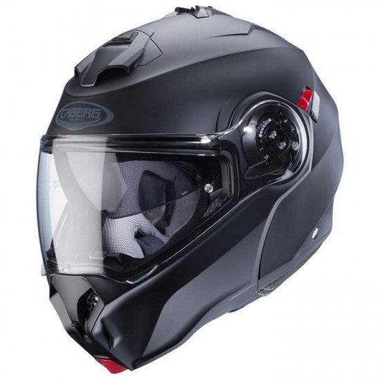 Caberg Duke Evo Matt Black Flip Front Motorcycle Helmets - SKU 0825635