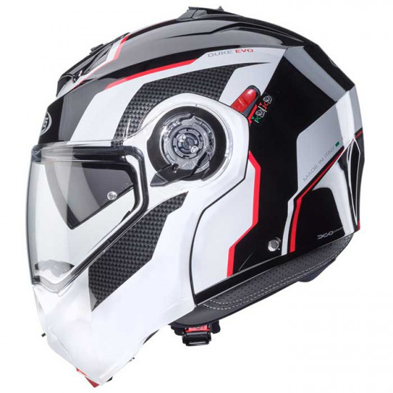 Caberg Duke Evo Move Black/White/Red Flip Front Motorcycle Helmets - SKU 0826083