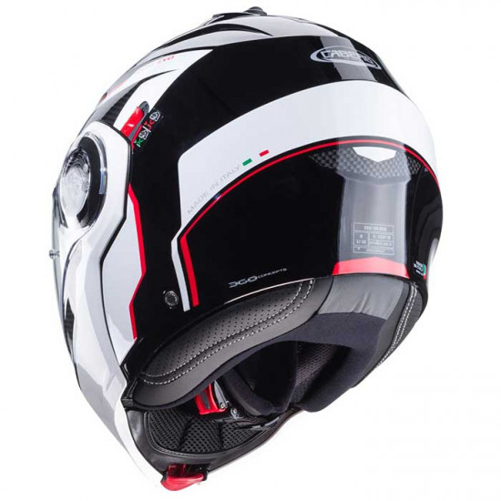 Caberg Duke Evo Move Black/White/Red Flip Front Motorcycle Helmets - SKU 0826083