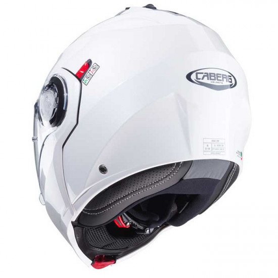 Caberg Duke Evo White Metal Flip Front Motorcycle Helmets - SKU 0825697