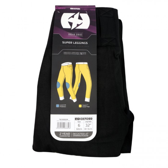 Oxford Super Leggings Black Long Leg £99.99 Motorcycle Trousers - SKU TW16930106 from RaceLeathers Motorcycle Clothing
