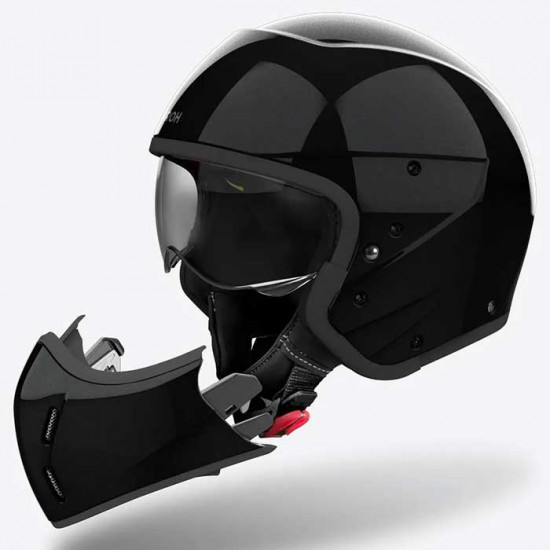 Airoh J110 Black Glitter £199.99 Open Face Helmets - SKU ARH215S from RaceLeathers Motorcycle Clothing