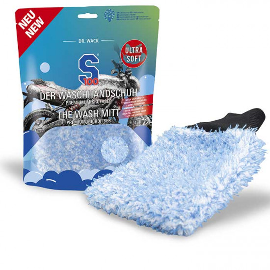 S100 Wash Mitt Premium Microfibre £11.99 Road Bike Accessories - SKU DW8182 from RaceLeathers Motorcycle Clothing