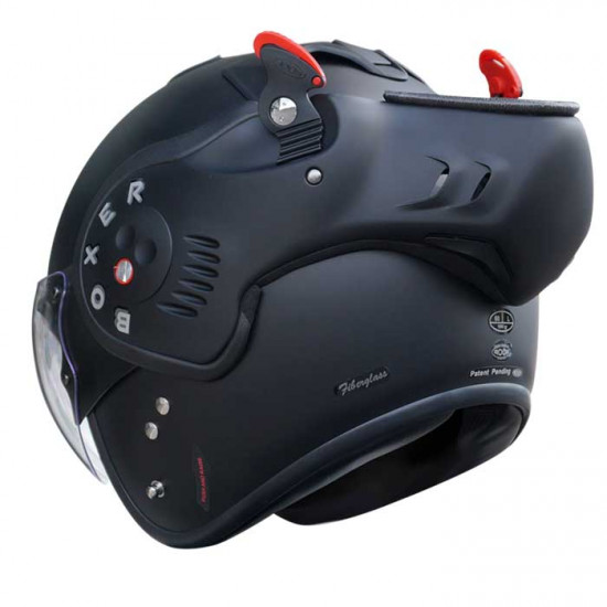 Roof RO5 Boxer V8 S Matt Black £289.00 Flip Front Motorcycle Helmets - SKU HRO01242254 from RaceLeathers Motorcycle Clothing