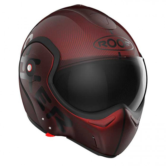 Roof RO9 Boxxer Carbon Mono Red £439.00 Flip Front Motorcycle Helmets - SKU HRO1277354 from RaceLeathers Motorcycle Clothing
