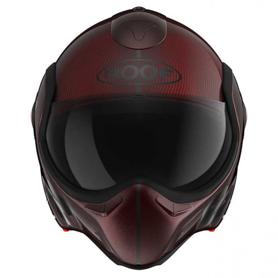 Roof RO9 Boxxer Carbon Mono Red £439.00 Flip Front Motorcycle Helmets - SKU HRO1277354 from RaceLeathers Motorcycle Clothing