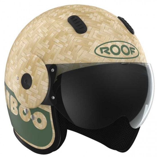 Roof RO15 Bamboo Pure Matt Khaki £259.99 Open Face Helmets - SKU HRO60102254 from RaceLeathers Motorcycle Clothing