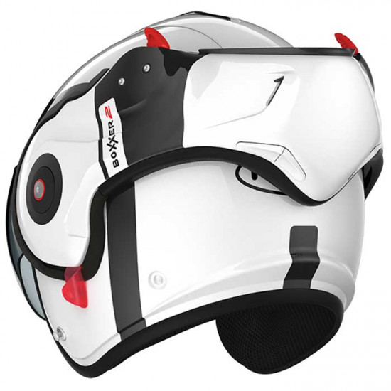 Roof RO9 Boxxer 2 Bond Black White £389.00 Flip Front Motorcycle Helmets - SKU HRO60202254 from RaceLeathers Motorcycle Clothing