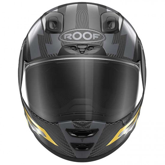 Roof RO200 Carbon Suzuka Yellow Metal £525.00 Flip Front Motorcycle Helmets - SKU HRO60302254 from RaceLeathers Motorcycle Clothing