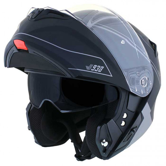Duchinni D938 Black Gun £109.99 Flip Front Motorcycle Helmets - SKU DHD93883XS from RaceLeathers Motorcycle Clothing
