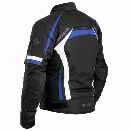 Rayven Zeus Waterproof Blue Black Jacket £99.95 Mens Motorcycle Jackets - SKU RLMWZEU023 from RaceLeathers Motorcycle Clothing