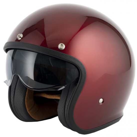 Vcan H589 Burgundy Helmet £69.95 Open Face Helmets - SKU RLMWFEN026 from RaceLeathers Motorcycle Clothing