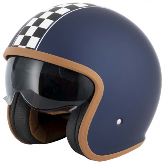 Vcan H589 Victory Matt Blue Helmet £74.95 Open Face Helmets - SKU RLMWFEN056 from RaceLeathers Motorcycle Clothing