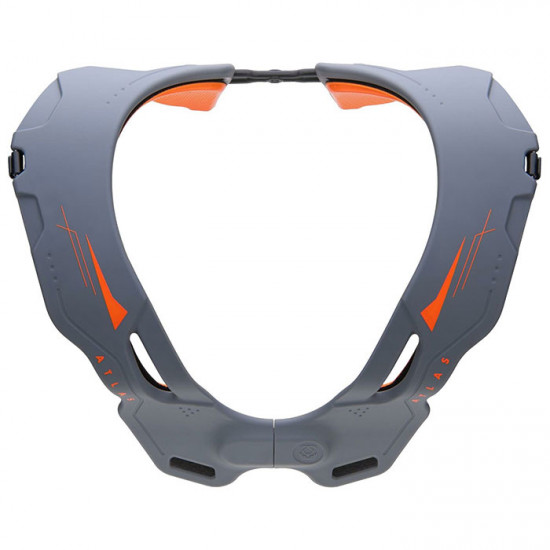 Atlas Vision Neck Collar Grey Orange £64.99 Body Armour - SKU UATLVC107010 from RaceLeathers Motorcycle Clothing